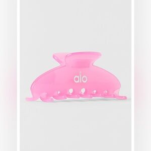 90's Claw Clip - Candy Heart Pink Clear NWT